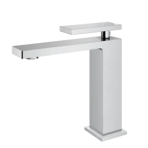 brushed chrome bathroom sink faucet stainless steel modern tap durable and easy cleaning