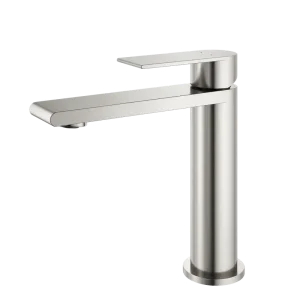 brushed chrome single handle bathroom faucet contemporary minimalist design for home