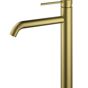 luxury brushed gold bathroom faucet single handle basin mixer elegant bathroom upgrade