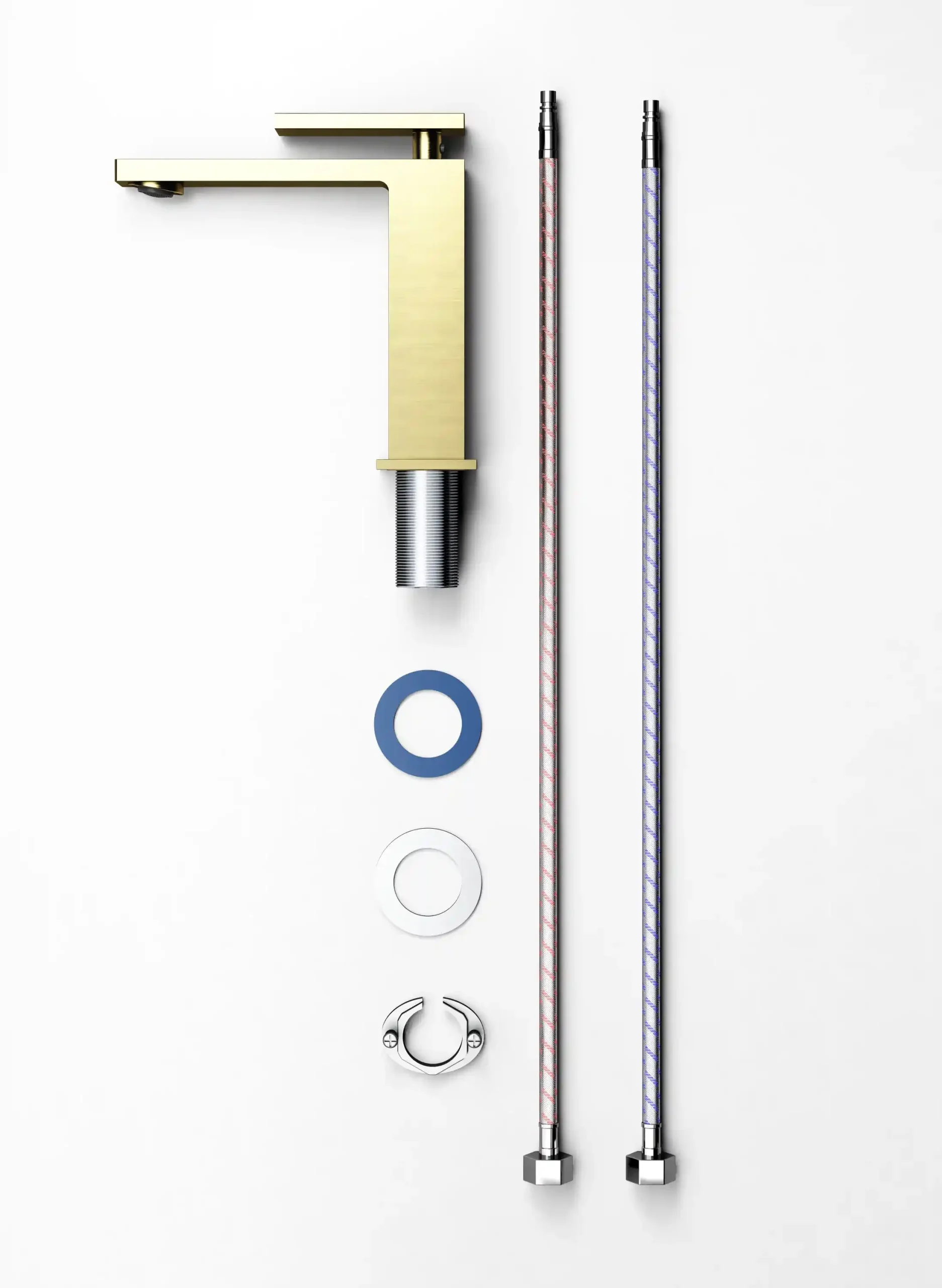 brushed gold bathroom sink faucet stainless steel mixer tap hot and cold water