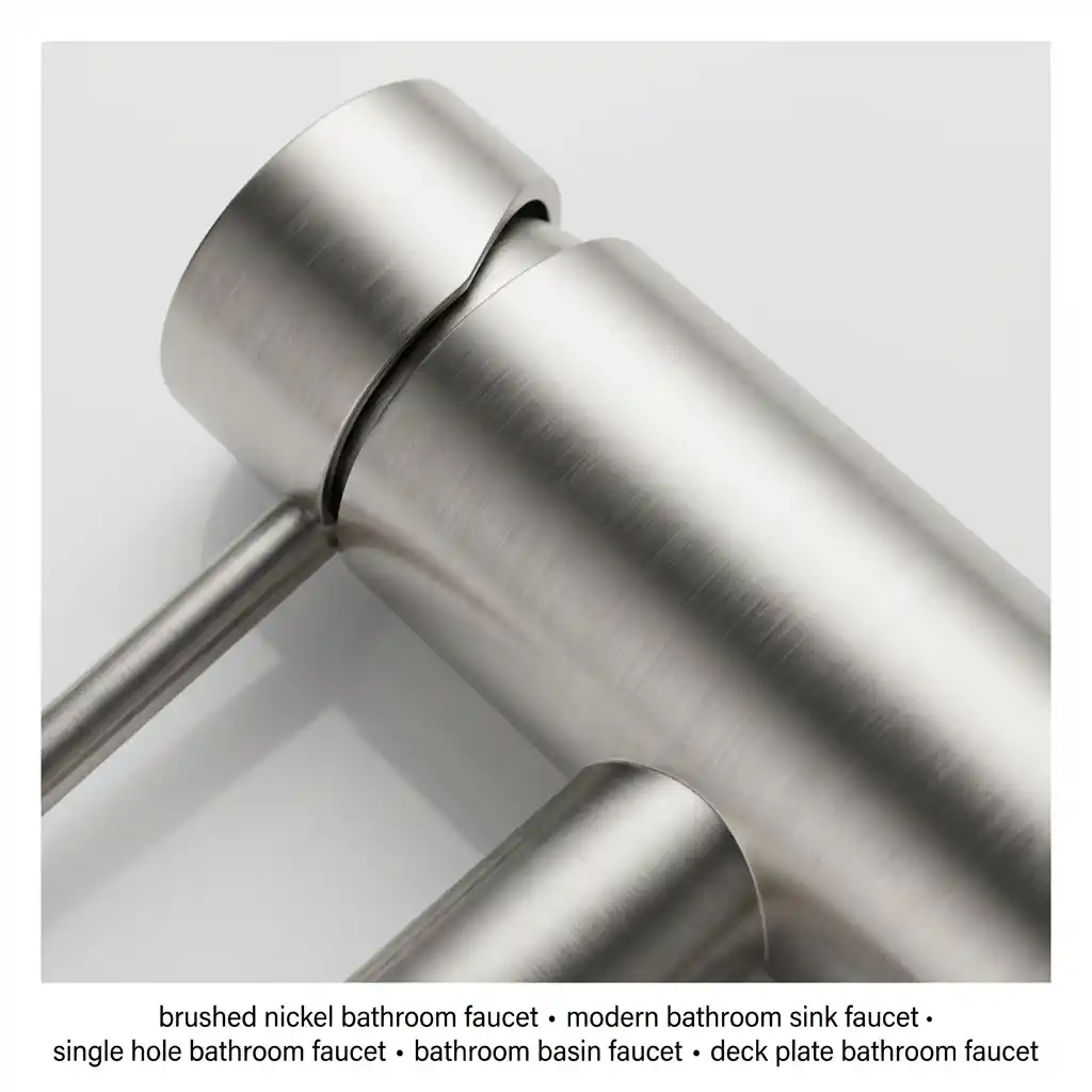tall brushed chrome bathroom faucet high rise single hole installation smooth water flow