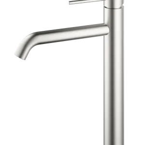 tall brushed chrome bathroom faucet single hole luxury sink tap durable corrosion resistant 6