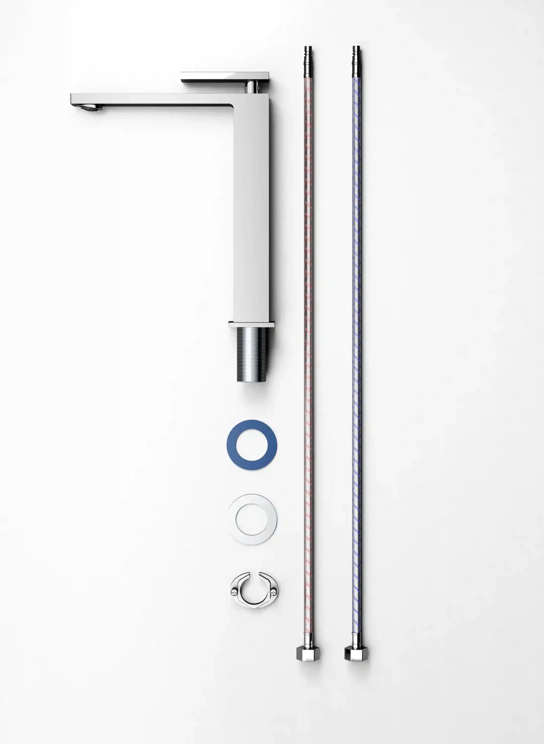 brushed chrome bathroom sink faucet single handle mixer smooth water flow control