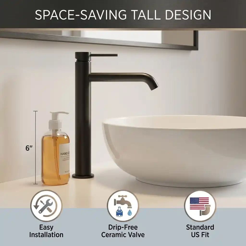 luxury brushed black bathroom faucet single handle modern basin tap elegant bathroom design