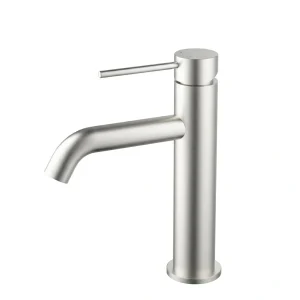 brushed chrome luxury bathroom faucet single hole installation tap durable corrosion resistant